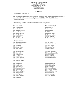 Council of Presidents Meeting Materials