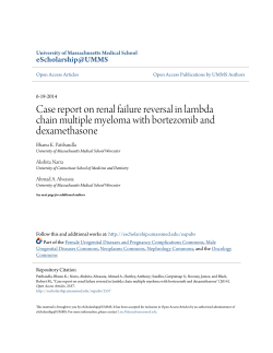 Case report on renal failure reversal in lambda chain multiple