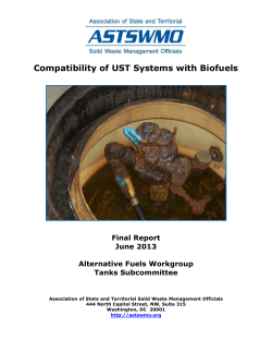 Compatibility of UST Systems with Biofuels, Association of State and