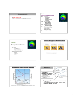 Forms of oxygen in the atmosphere