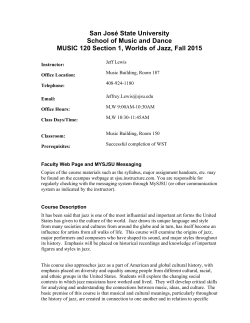 Fall 2015 - San Jose State University