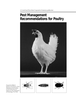 Pest Management Recommendations for Poultry