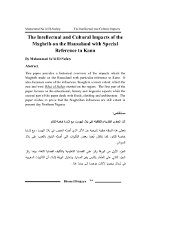 The Intellectual and Cultural Impacts of the Maghrib on the