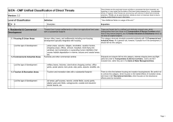 IUCN - CMP Unified Classification of Direct Threats