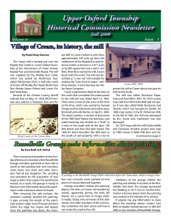 November 2008 - Upper Oxford Township