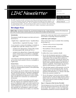 Low Income Housing Credit Newsletter IRS, Issue #53