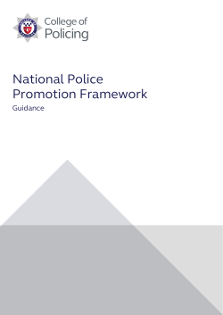 National Police Promotion Framework