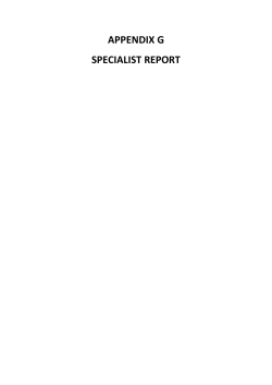 appendix g specialist report