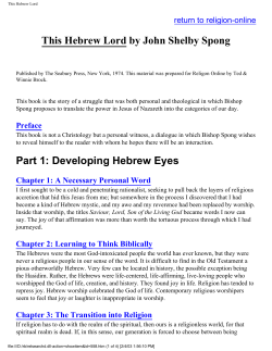 This Hebrew Lord - Media Sabda Org