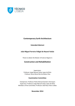 Contemporary Earth Architecture Construction and