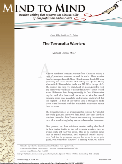 The Terracotta Warriors - Anesthesiology