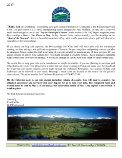 Group Outing Rates and Information