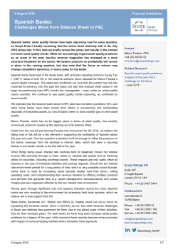 Spanish Banks - Scope Ratings AG