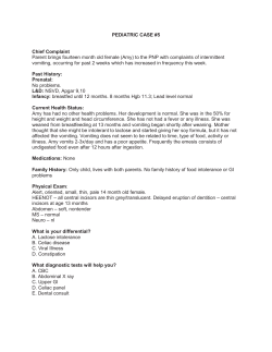 Pediatric Case 5 - Oral Health Nursing Education and Practice