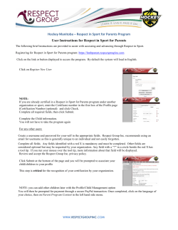 Registration Procedures