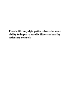 Do a 12 week aerobic exercise program enhance Fibromyalgia