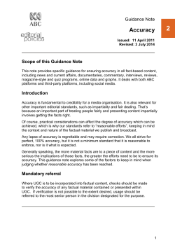 Accuracy - About the ABC