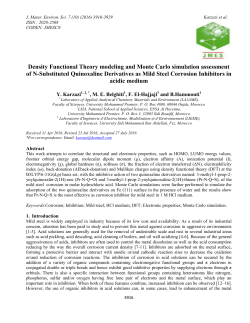 Density Functional Theory modeling and Monte Carlo simulation