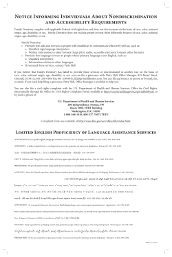 Nondiscrimination and Accessibility Requirements
