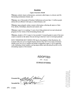 adopted - City of Los Angeles