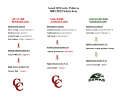 Comal ISD Feeder Patterns 2012