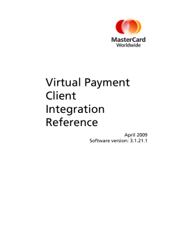 Virtual Payment Client Integration Reference