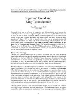 Sigmund Freud and King Tutankhamun