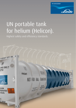 UN portable tank for helium (Helicon)