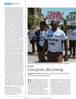 Live poor, die young