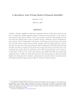 A Speculative Asset Pricing Model of Financial Instability