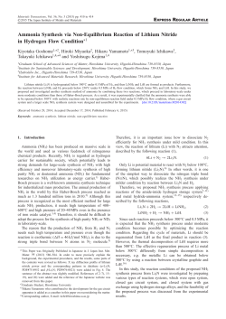 Ammonia Synthesis via Non-Equilibrium Reaction of Lithium Nitride