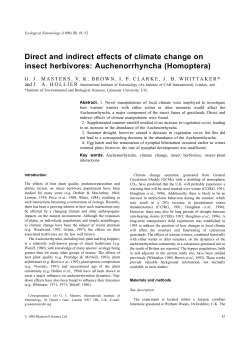 Masters G. J., V. K. Brown, I. P. Clarke, J. B. Whittaker, and