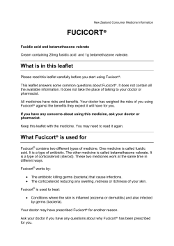 Consumer Medicine Information