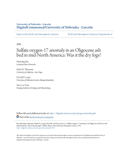 Sulfate oxygen-17 anomaly in an Oligocene ash bed in mid