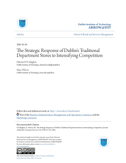 The Strategic Response of Dublin`s Traditional