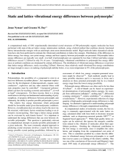 Static and lattice vibrational energy differences between polymorphs&dagger;