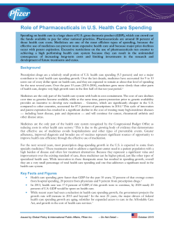 Role of Pharmaceuticals in US Health Care Spending