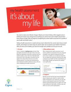Cigna Wellness Lifestyle Change