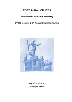 Program and book of abstracts - Biomimetic Radical Chemistry