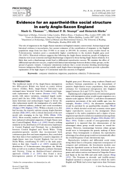 Evidence for an apartheid-like social structure in early Anglo