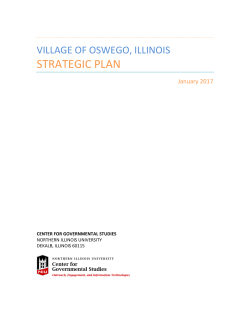 strategic plan - Village of Oswego