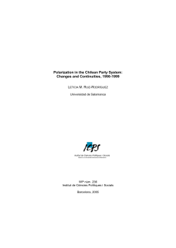 Polarization in the Chilean Party System