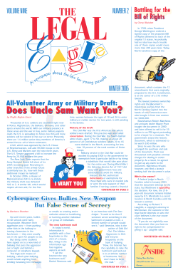 Does Uncle Sam Want You? Does Uncle Sam Want You?