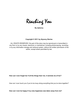 Reaching You Reaching You