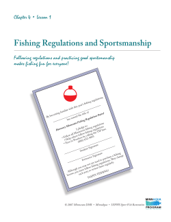 Fishing Regulations and Sportsmanship