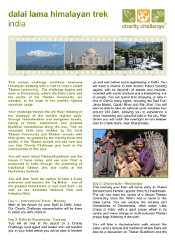dalai lama himalayan trek india