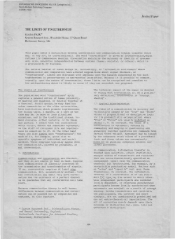 Limits of Togetherness