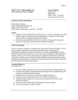 AHST 2331: Understanding Art - UT Dallas dox Repository :: The