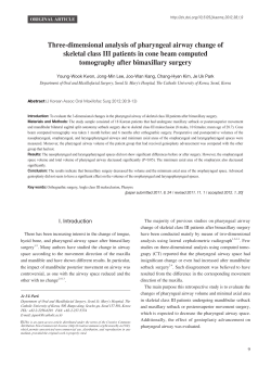 Three-dimensional analysis of pharyngeal airway change of skeletal