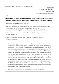 Evaluation of the Efficiency of Low Carbon Industrialization in